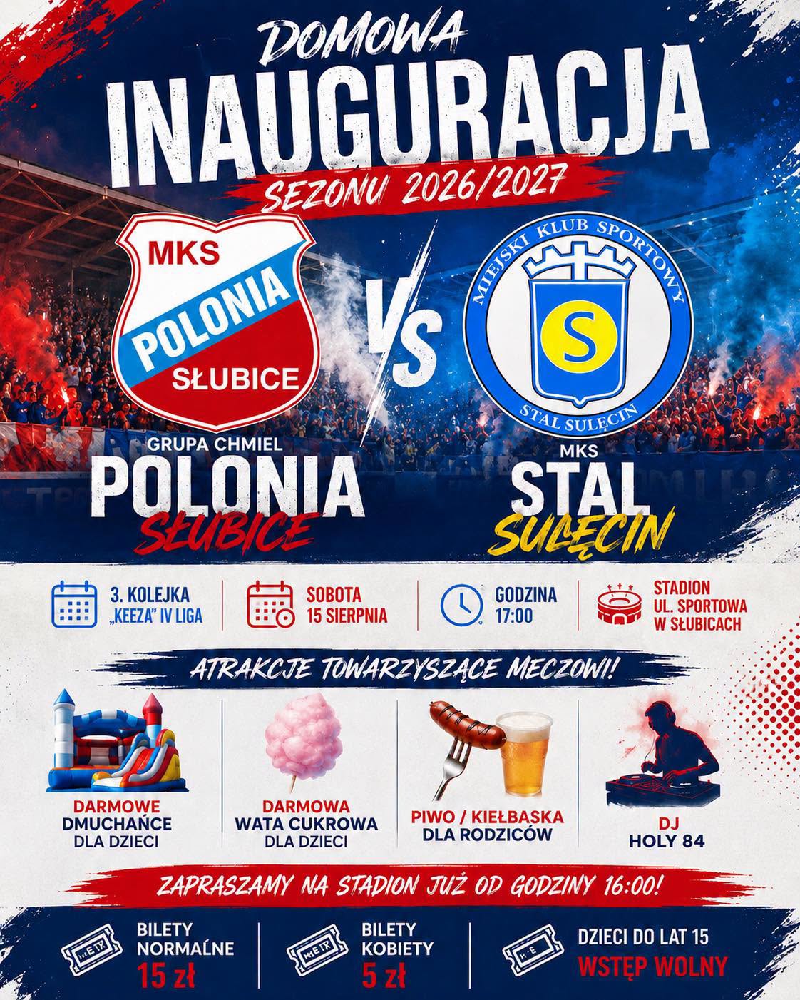 Domowa inauguracja Polonii Słubice z dodatkowymi atrakcjami. Klub zaprasza już godzinę przed meczem