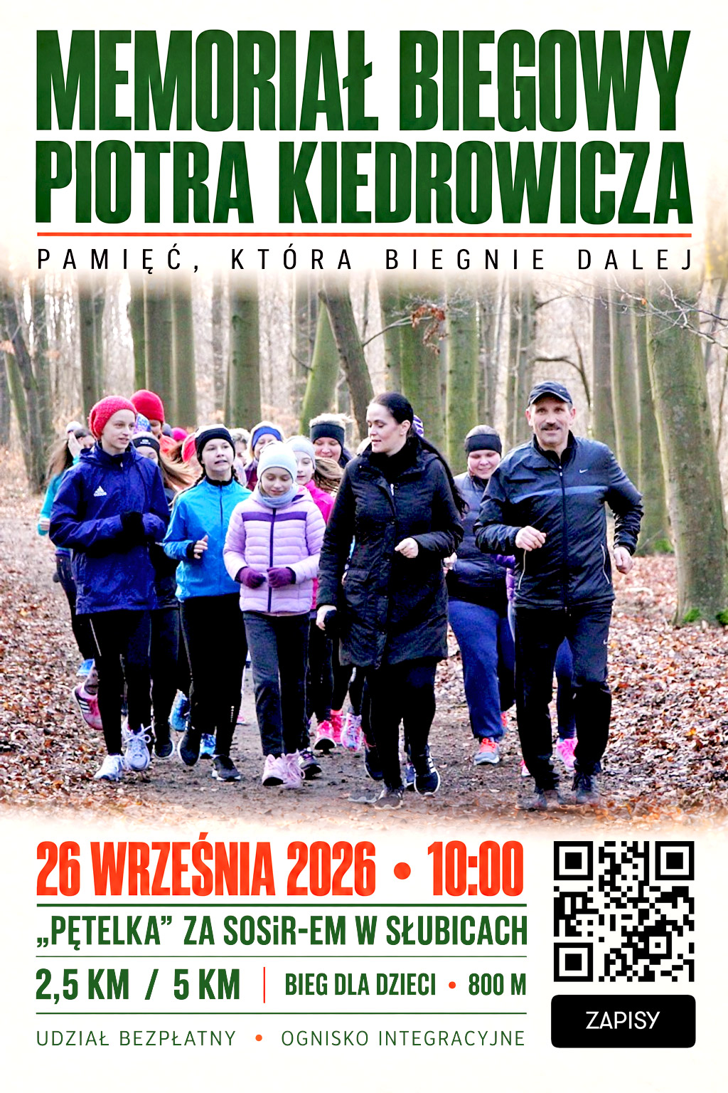 memorial biegowy piotra kiedrowicza plakat