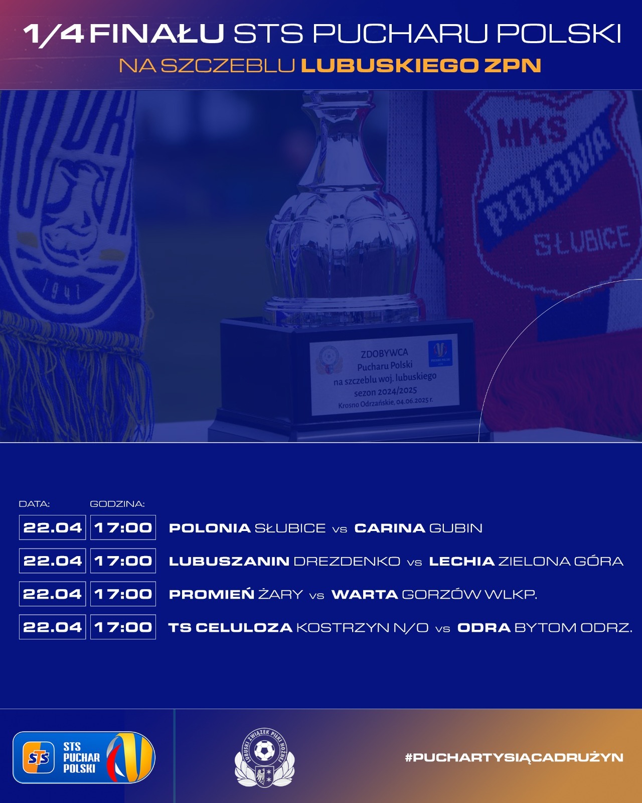 Losowanie ćwierćfinału lubuskiego Pucharu Polski w piłce nożnej