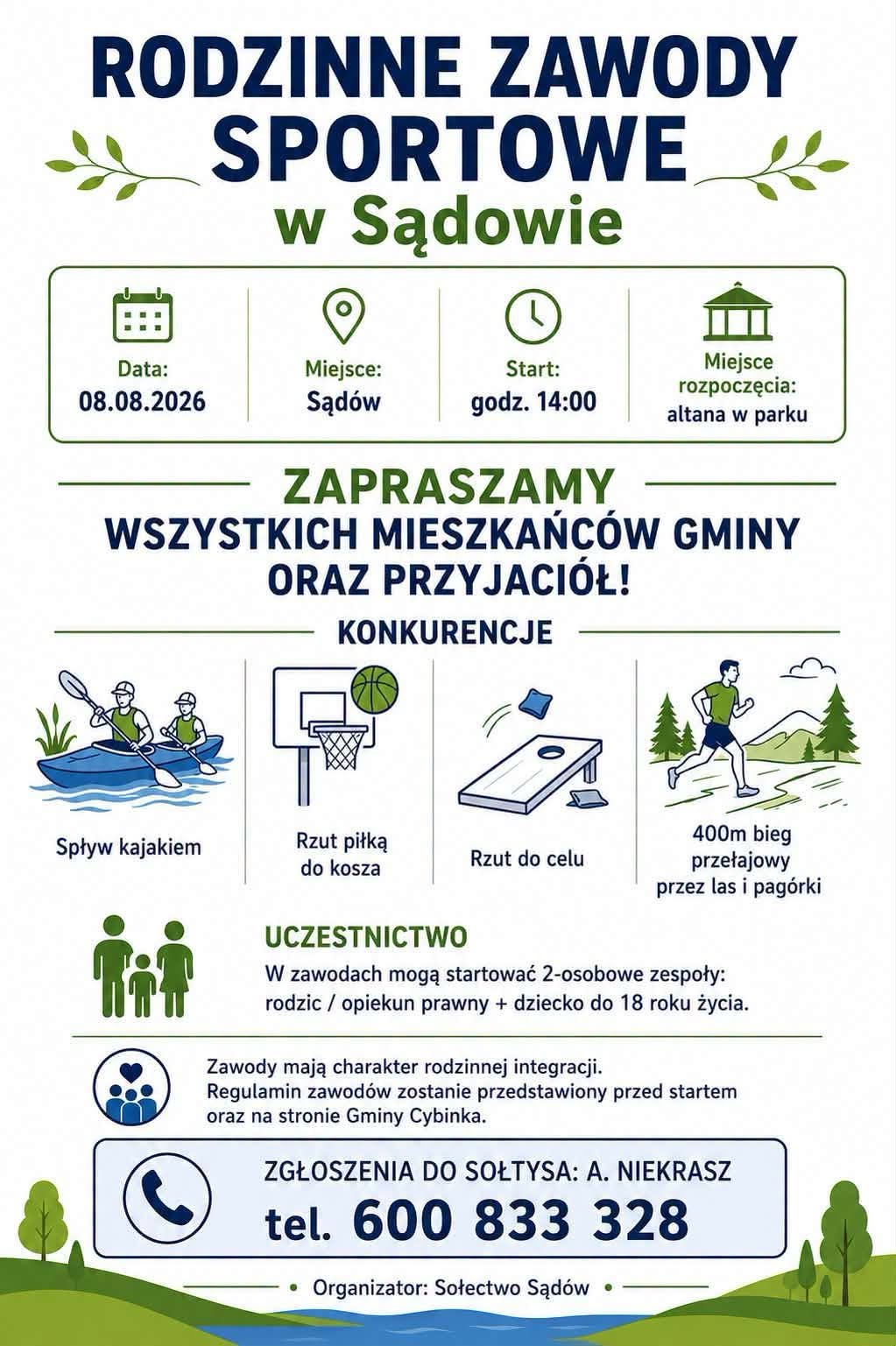 rodzinne zawody sportowe sadow