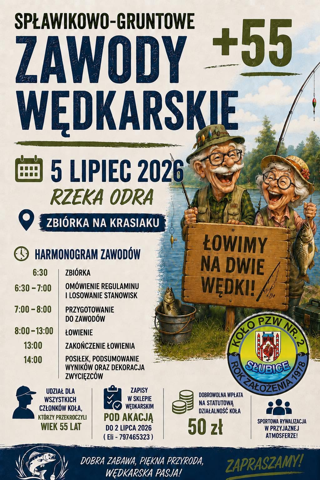 zawody 55 plus pzw slubice