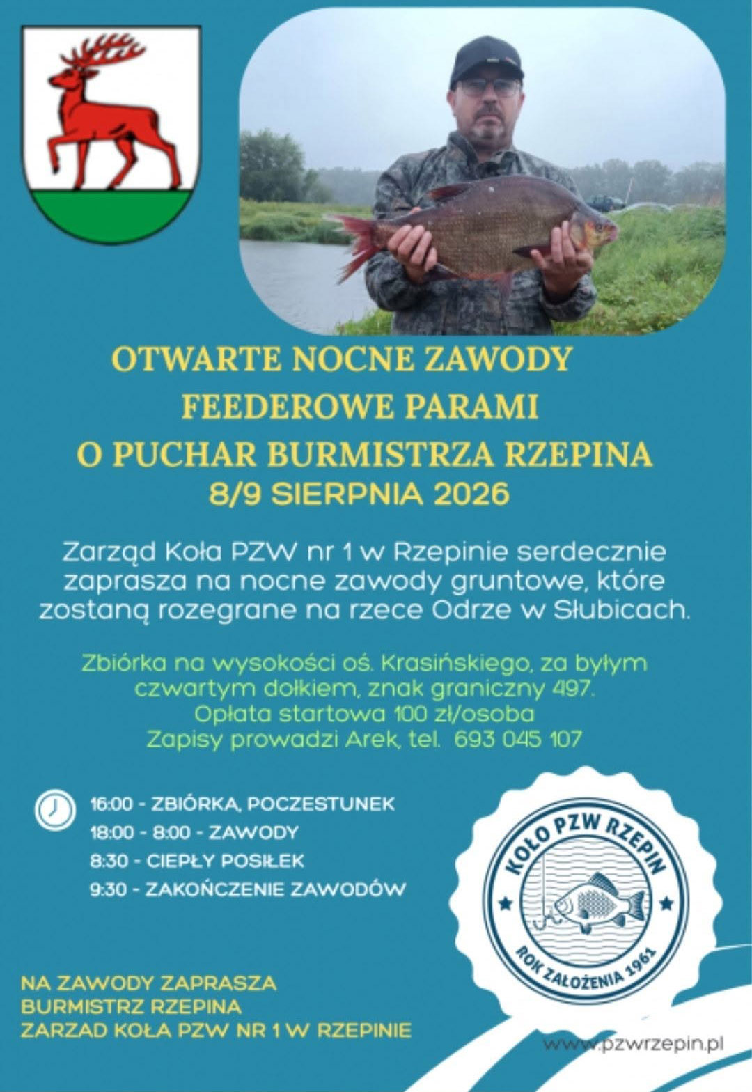 Nocne łowienie o Puchar Burmistrza Rzepina. Wędkarze mogą już się zgłaszać