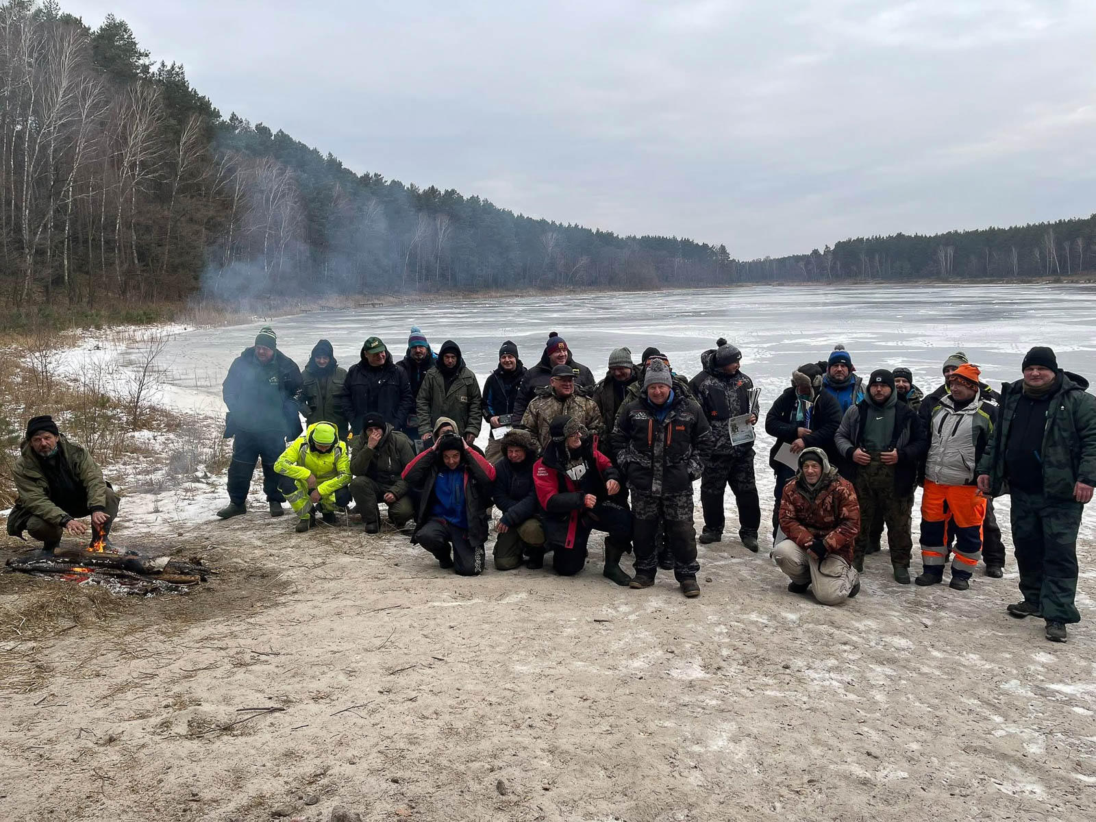 Koło PZW nr 2 zorganizowało zawody podlodowe na jeziorze Głębiniec