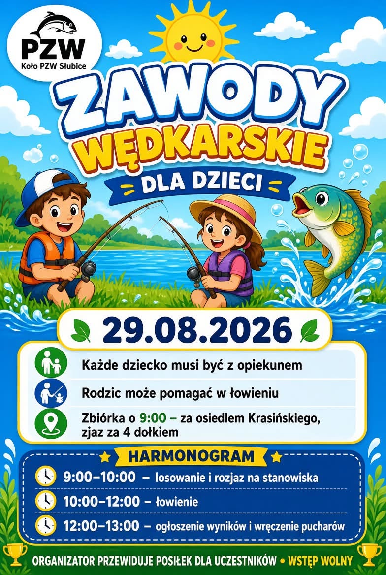 zawody wedkarskie dla dzieci